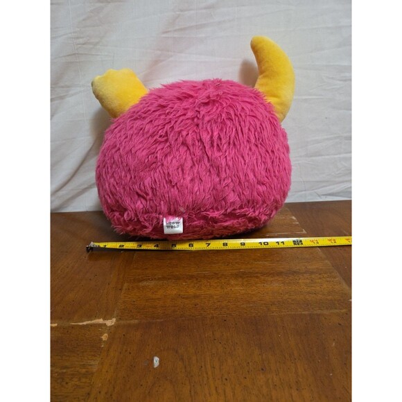 Meow Wolf Plush Snaggy Pink‎ Monster Yellow Horns Teeth Pirate Eye Steven Smith - Picture 3 of 4